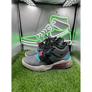 Nike Air Force 270 'Cool Grey Hyper Jade' AJ8208-005 Size‎ 6.5Y Miami Colorway